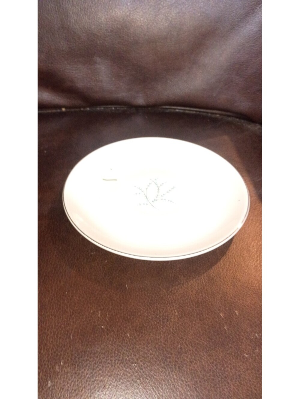New White Decorative Dinnerware Plate with Subtle Design